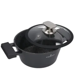 ZWIEGER BLACK STONE Garnek 2,1 l z pokrywką 20 cm GREBLON non-stick