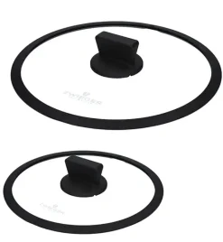 ZWIEGER BLACK STONE Komplet patelni uniwersalnych 24 + 28 cm + Pokrywki / GREBLON non-stick