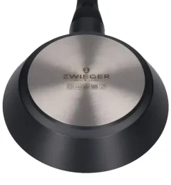 ZWIEGER BLACK STONE Komplet patelni uniwersalnych 24 + 28 cm + Pokrywki / GREBLON non-stick