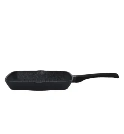 ZWIEGER BLACK STONE Komplet patelni 24, 28 cm + Patelnia grillowa 28 cm + Pokrywka uniwersalna Tadar / GREBLON non-stick