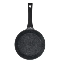 ZWIEGER BLACK STONE Komplet patelni 24, 28 cm + Patelnia grillowa 28 cm / GREBLON non-stick
