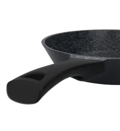 ZWIEGER BLACK STONE Komplet patelni 20 + 24 + 28 cm + Pokrywki uniwersalne Tadar / GREBLON non-stick