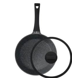 ZWIEGER BLACK STONE Patelnia 24 cm + Pokrywka uniwersalna / GREBLON non-stick