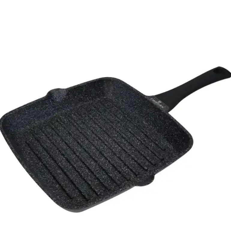 ZWIEGER BLACK STONE Patelnia Grillowa 28 cm GREBLON non-stick