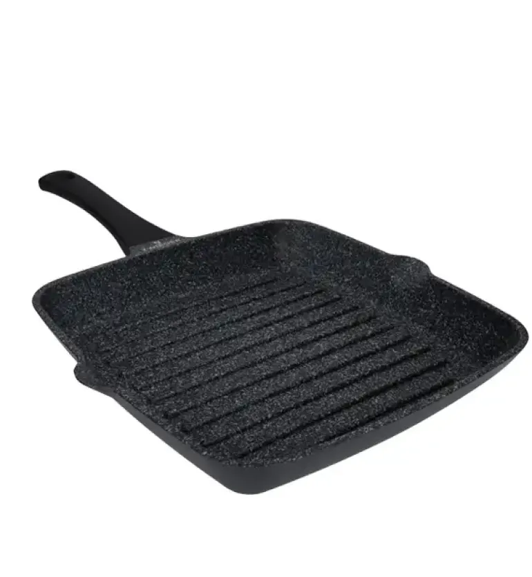 ZWIEGER BLACK STONE Patelnia Grillowa 28 cm GREBLON non-stick