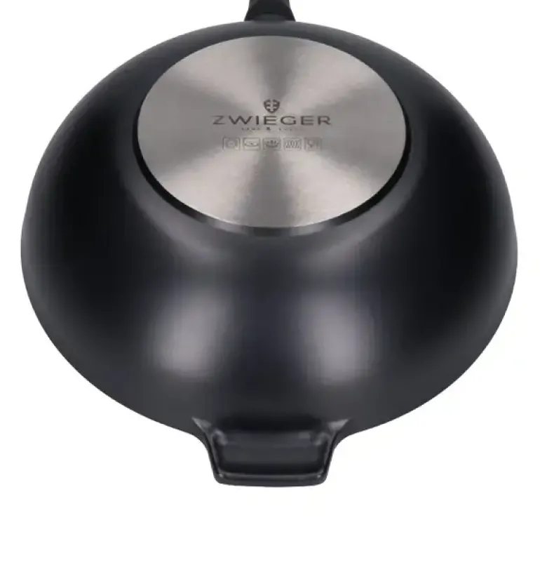 ZWIEGER BLACK STONE Patelnia Wok 32 cm GREBLON non-stick