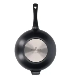 ZWIEGER BLACK STONE Patelnia Wok 32 cm GREBLON non-stick