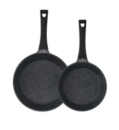 ZWIEGER BLACK STONE Zestaw garnków z pokrywkami 20, 24, 28 cm + Rondel 16 cm + Patelnie 20, 28 cm + Brytfanna VERON
