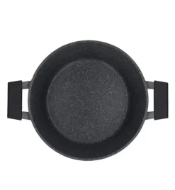 ZWIEGER BLACK STONE Zestaw Garnek z pokrywką 28 cm + Rondel 16 cm + Patelnie 20, 24, 28 cm