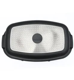ZWIEGER BLACK STONE Zestaw garnków z pokrywkami 20, 24, 28 cm GREBLON non-stick + Brytfanna Practi Plus