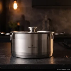 ZWIEGER CALDO Garnek 4,6 l z pokrywką 24 cm całostalowy