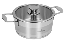 ZWIEGER CALDO Garnek 2,6 l z pokrywką 20 cm całostalowy
