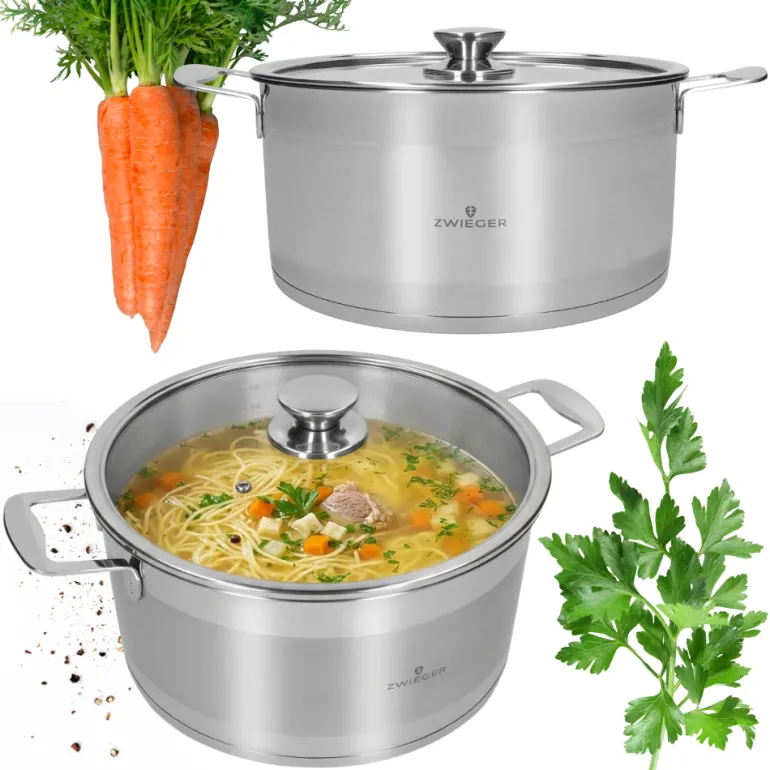 ZWIEGER CALDO Garnek 7,4 l z pokrywką 28 cm całostalowy