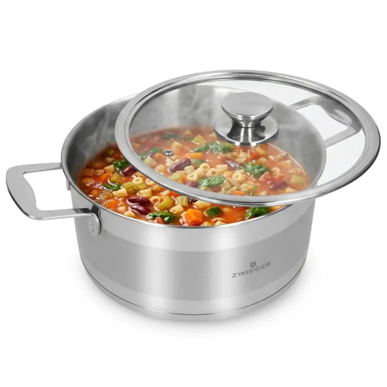 ZWIEGER CALDO Komplet garnki z pokrywkami 8 el (R16, 20, 24,28) + Brytfanna VERON