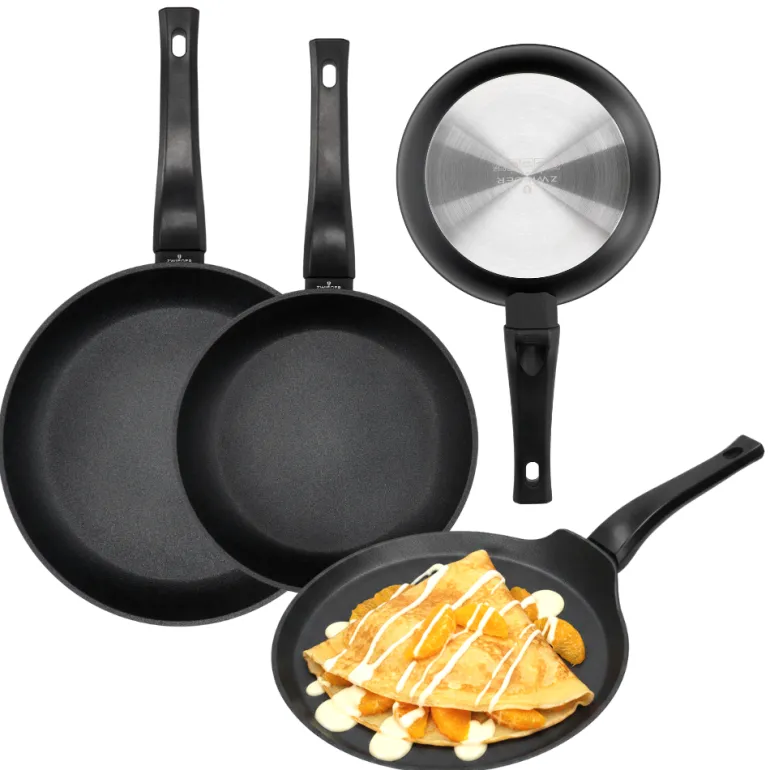 ZWIEGER CALDO Komplet patelnie 20, 24, 28 cm + naleśnikowa 26 cm