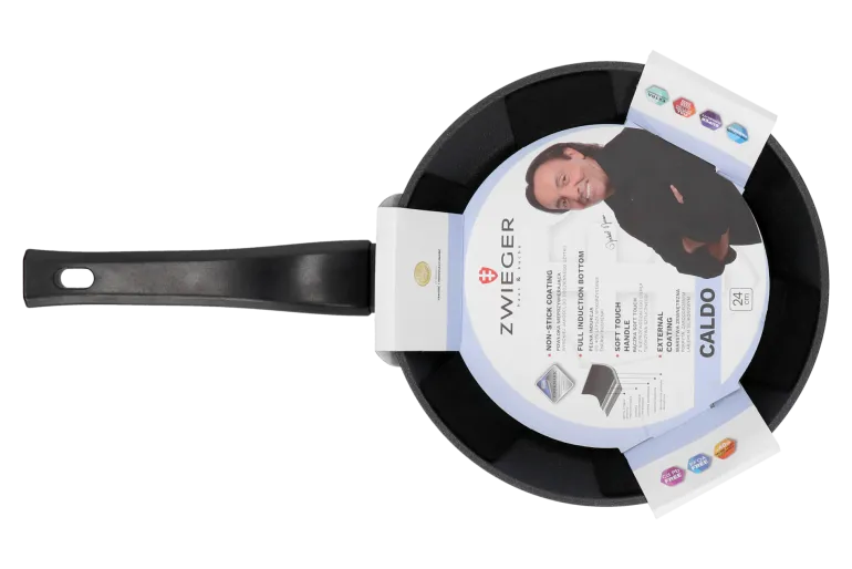 ZWIEGER CALDO Komplet patelnie 20, 24, 28 cm powłoka nieprzywierająca