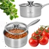 ZWIEGER CALDO Rondel 1,3 l z pokrywką 16 cm całostalowy