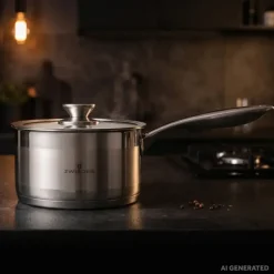 ZWIEGER CALDO Rondel 1,3 l z pokrywką 16 cm całostalowy