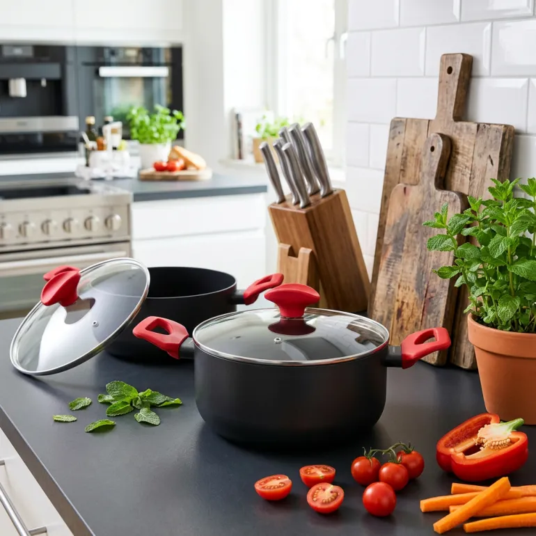 ZWIEGER CARMINA Komplet 3 garnków z pokrywkami 16, 18, 24 cm | indukcja | aluminium