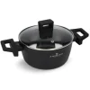 ZWIEGER FORTE Garnek 2 L z pokrywką 18 cm / czarny / aluminium
