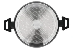ZWIEGER FORTE Garnek płaski 3,8 L z pokrywką 28 cm / czarny / aluminium