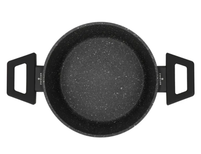 ZWIEGER FORTE Komplet garnków z pokrywkami 8 el /16, 18, 20, 24 cm + Patelnia 20, 24, 28 cm+ pokrywki silikonowe / aluminium