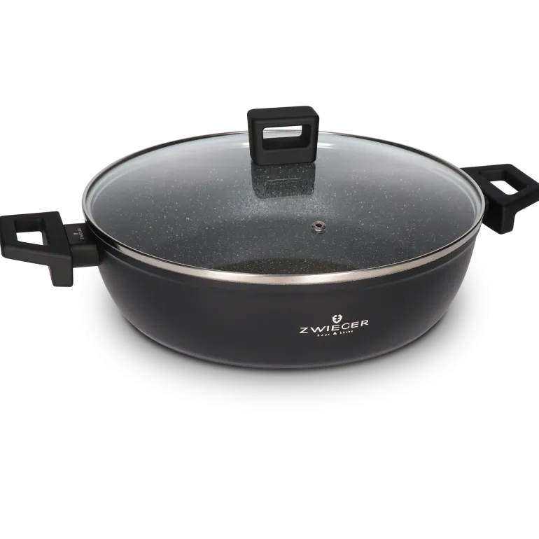 ZWIEGER FORTE Komplet garnków z pokrywkami 10 el / 16, 18, 20, 24, 28 cm / aluminium