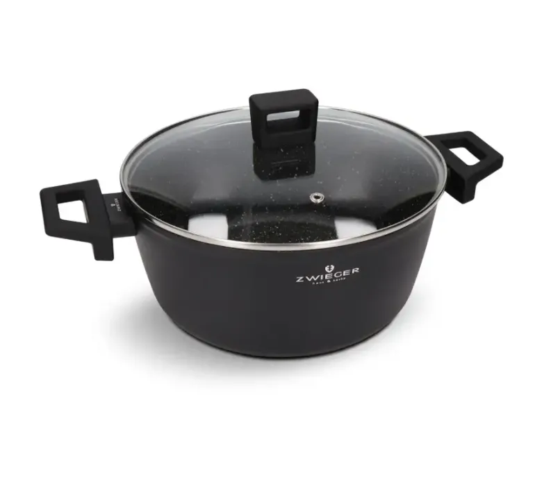 ZWIEGER FORTE Komplet garnków z pokrywkami 10 el / 16, 18, 20, 24, 28 cm / aluminium