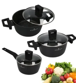 ZWIEGER FORTE Komplet garnków z pokrywkami 6 el /16, 18, 20 cm/ aluminium