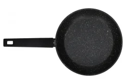 ZWIEGER FORTE Komplet Patelnia aluminiowa 20, 24, 26, 28 cm + pokrywki silikonowe / powłoka granitowa PFLUON / indukcja