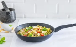 ZWIEGER FORTE Komplet patelnie aluminiowe 20, 28 cm / powłoka granitowa PFLUON + pokrywki