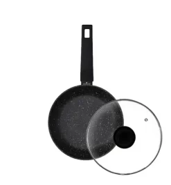 ZWIEGER FORTE Komplet patelnia aluminiowa 20 cm / powłoka granitowa PFLUON + pokrywka