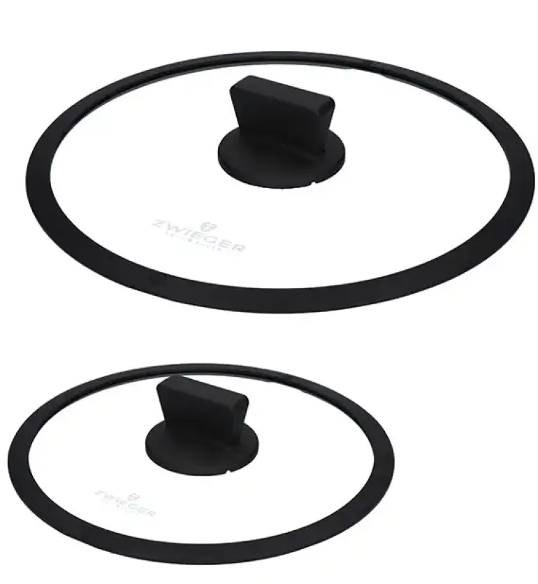 ZWIEGER FORTE Komplet Patelnia aluminiowa 20, 24, 28 cm + pokrywki / powłoka granitowa PFLUON / indukcja