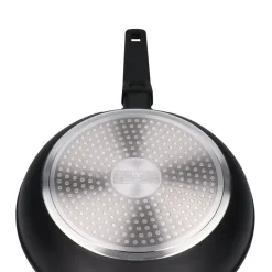 ZWIEGER FORTE Komplet patelnia aluminiowa 20 cm / powłoka granitowa PFLUON + pokrywka silikonowa