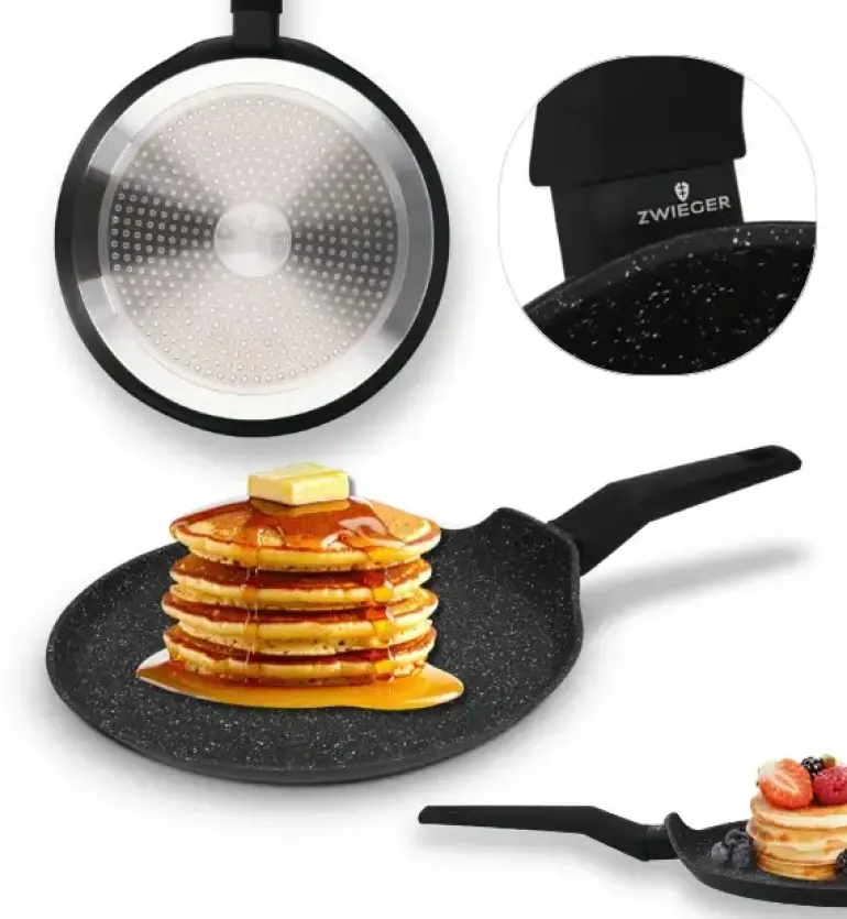 ZWIEGER FORTE Patelnia do naleśników 26 cm / powłoka granitowa PFLUON / indukcja