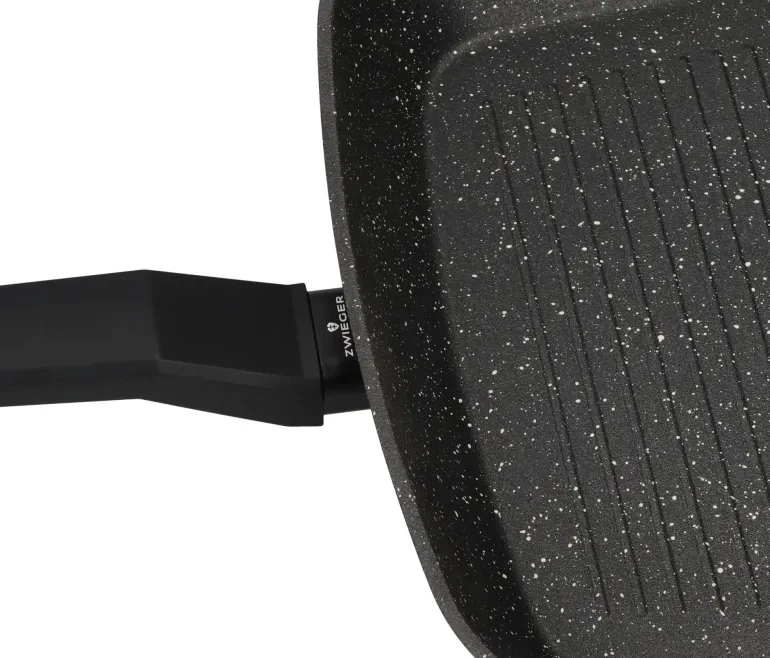 ZWIEGER FORTE Patelnia grillowa 28 cm / powłoka granitowa PFLUON / indukcja