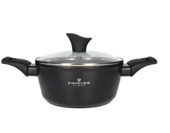 ZWIEGER GABRO ALU Garnek z pokrywką 22 cm / 3,2 L / aluminium / powłoka ceramiczna