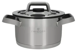 ZWIEGER KLASSIKER PRO BLACK Komplet garnków z pokrywkami 8 el / stal nierdzewna