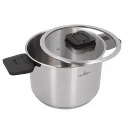 ZWIEGER KOMPACT BLACK Komplet 3 garnków z pokrywkami / stal nierdzewna