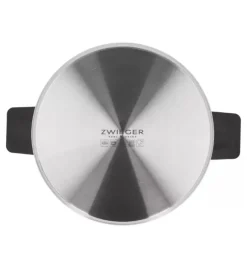 ZWIEGER KOMPACT BLACK Komplet 3 garnków z pokrywkami / stal nierdzewna