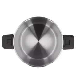 ZWIEGER KOMPACT BLACK Komplet 3 garnków z pokrywkami / stal nierdzewna