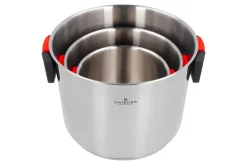 ZWIEGER KOMPACT Komplet 3 garnków z pokrywkami + Brytfanna Practi Plus/ stal nierdzewna
