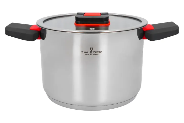 ZWIEGER KOMPACT Komplet 3 garnków z pokrywkami + Brytfanna Practi Plus/ stal nierdzewna