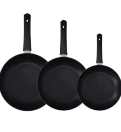 ZWIEGER LOVRO Komplet Patelnia 20, 24, 28 cm + pokrywki | aluminium | powłoka PFLUON indukcja