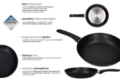 ZWIEGER LOVRO Patelnia 20 cm | aluminium | powłoka PFLUON indukcja