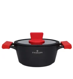 ZWIEGER OBSIDIAN Garnek z pokrywką 2l/ 20 cm GREBLON C3+