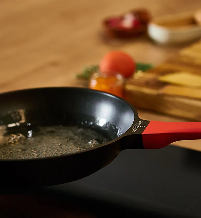 ZWIEGER OBSIDIAN Komplet Garnki 6 el z pokrywkami 5,5l/ 3,5l/ 2l + Rondel + Patelnie 20, 24, 28 cm + Wok 32 cm / GREBLON