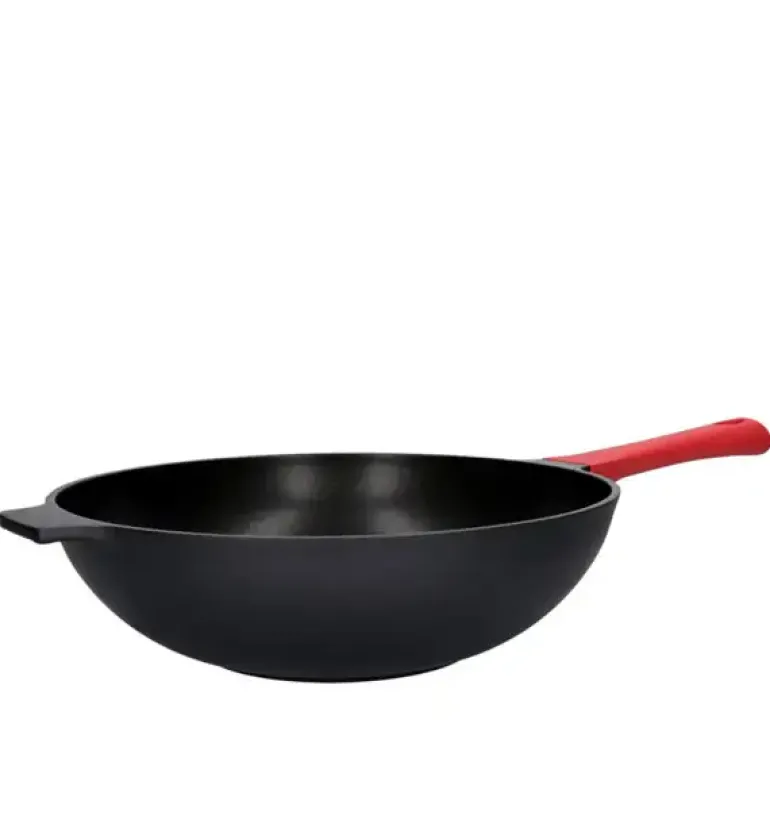 ZWIEGER OBSIDIAN Komplet Garnki 6 el z pokrywkami 5,5l/ 3,5l/ 2l + Rondel + Patelnie 20, 24, 28 cm + Wok 32 cm / GREBLON