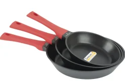 ZWIEGER OBSIDIAN Komplet garnków z pokrywkami 6 el + patelnie Zwieger Obsidian 24, 28 cm + grillowa 28 cm + pokrywki 24, 28 cm