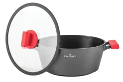 ZWIEGER OBSIDIAN Komplet garnków z pokrywkami 6 el + patelnie Zwieger Obsidian 20, 24, 28cm